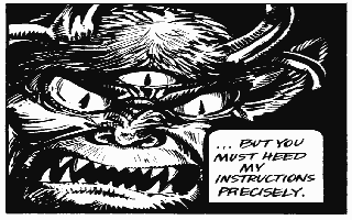 Cruel Plathon, artwork by Ian Fry, late 1980s, taken from 4-Ever & 40 Days, published in 1990