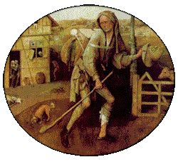 Hieronymous Bosch's "The Wayfarer", scanned in from the Web