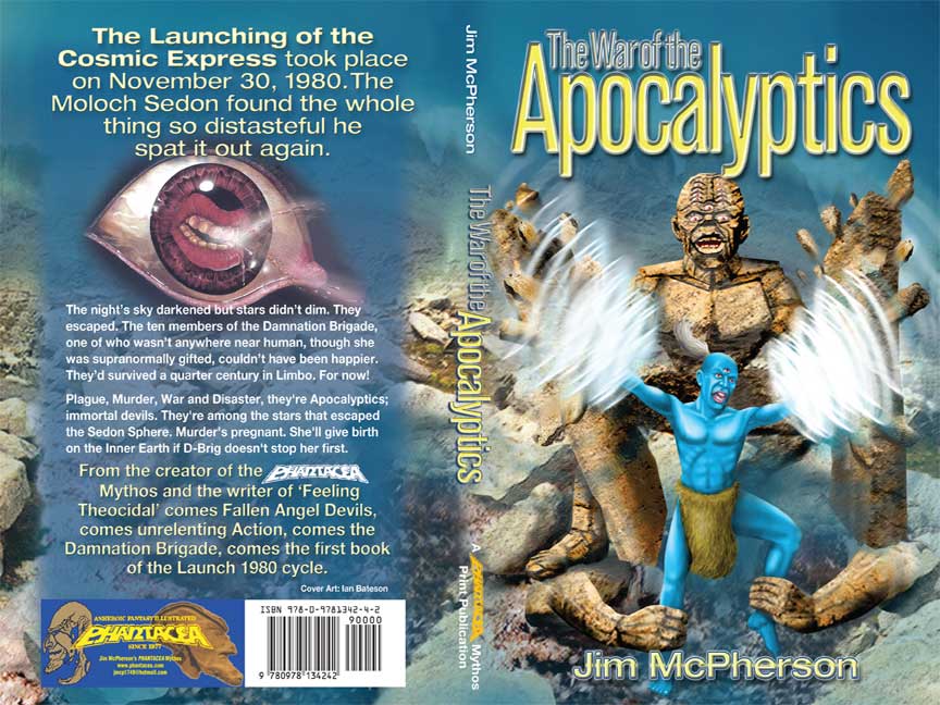 Cover for The War of the Apocalyptics, artwork by Ian Bateson, 2009lon,