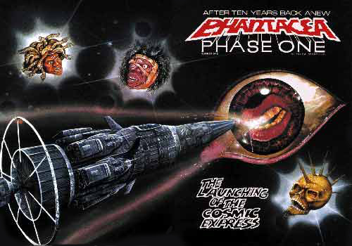 [COMPRESSED VERSION OF THE FRONT AND BACK COVER FOR THE LAUNCHING OF THE COSMIC EXPRESS]